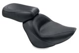 Mustang 06-17 Harley Softail Wide Tire (200mm) Standard Touring Passenger Seat - Black thumbnail 1