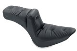Mustang 06-17 Harley Softail Wide Tire (200mm) Duke Extra Wide 1PC Seat Regal - Black thumbnail 1