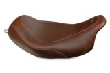 Mustang 08-21 Harley Electra Glide Std,Rd Glide,Rd King,Str Glide Tripper Solo Seat - Brown thumbnail 1