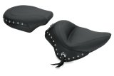 Mustang 11-13 Harley Blackline,12-17 Slim/Slim S Wide Stud Touring Solo Seat w/Studs - Black thumbnail 2