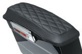 Mustang 93-13 Harley FL Touring Saddlebag Lid Covers Diamond Stitch - Black thumbnail 1