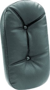 Mustang Harley Medallion Style Sissy Bar Pad Regal (7 inch x 12.5 inch) - Black thumbnail 2
