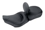 Mustang 97-07 Harley Rd King,06-07 Str Glide,00-05 Eagle Solo Seat w /DBR Black Pearls - Black thumbnail 1