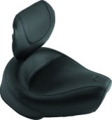 Mustang 82-03 Harley Sportster Wide Touring Solo Seat w/Driver Backrest - Black thumbnail 2