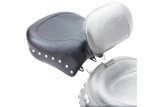 Mustang 06-17 Harley Dyna Wide Touring Recessed Passenger Seat w/Studs - Black thumbnail 1