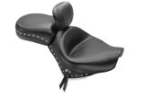 Mustang 04-21 Honda VT750 Aero Wide Touring 2PC Seat w/Driver Backrest Studs - Black thumbnail 1