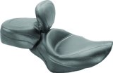 Mustang 04-21 Harley Sportster Wide Touring Solo Seat w/Driver Backrest - Black thumbnail 2