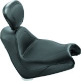 Mustang 05-08 Honda VTX1800F Sport Touring Solo Seat w/Driver Backrest - Black thumbnail 2