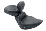 Mustang 00-15 Harley Softail Standard Rear Tire Sport Touring Solo Seat w/DBR Studs - Black thumbnail 1