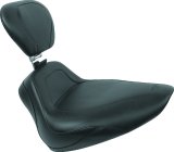 Mustang 00-15 Harley Softail Standard Rear Tire Sport Touring Solo Seat w/Driver Backrest - Black thumbnail 2