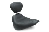Mustang 18-21 Harley Street Bob Wide Tripper Solo Seat w/Driver Backrest - Black thumbnail 1