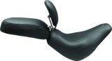 Mustang 18-21 Harley Street Bob Wide Tripper Solo Seat w/Driver Backrest - Black thumbnail 2