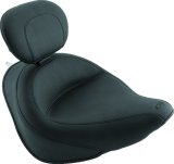 Mustang 06-17 Harley Softail Wide Tire (200mm) Wide Touring Solo Seat w/Driver Backrest - Black thumbnail 1