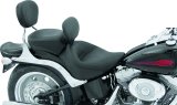 Mustang 06-17 Harley Softail Wide Tire (200mm) Wide Touring Solo Seat w/Driver Backrest - Black thumbnail 3