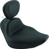 Mustang 06-17 Harley Softail Wide Tire (200mm) Sport Touring Solo Seat w/Driver Backrest - Black thumbnail 1