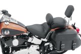 Mustang 06-17 Harley Softail Wide Tire (200mm) Sport Touring Solo Seat w/Driver Backrest - Black thumbnail 2