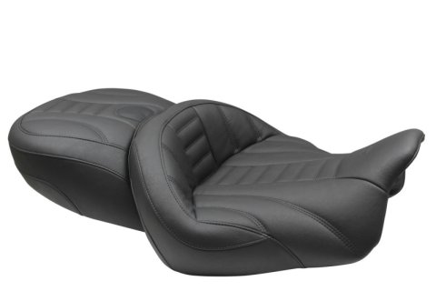 Mustang 15-21 Harley Freewheeler Super Touring Deluxe 1PC Seat - Black thumbnail 1