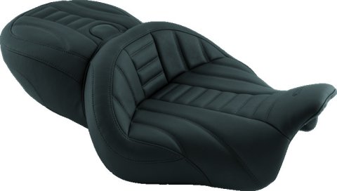 Mustang 15-21 Harley Freewheeler Super Touring Deluxe 1PC Seat - Black thumbnail 2