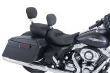 Mustang 08-21 Harley FL Touring Recessed Passenger Seat with Backrest - Black thumbnail 1