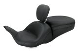 Mustang 08-21 Harley Electra Glide, Rd Glide, Rd King, Str Glide Lowdown 1PC Seat w/DBR - Black thumbnail 1