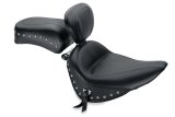 Mustang 00-15 Harley Softail Std Rear Tire Std Touring, Wide Touring Recessed Passenger Seat - Black thumbnail 1