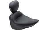 Mustang 84-06 Harley Standard Rear Tire Standard Touring Solo Seat w/Driver Backrest - Black thumbnail 2