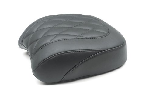 Mustang 18-21 Harley Fat Bob Wide Tripper Passenger Seat Diamond Stitch - Black thumbnail 1