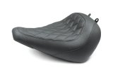 Mustang 18-21 Harley Fat Boy Wide Tripper Solo Seat Diamond Stitch - Black thumbnail 1