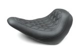 Mustang 18-21 Harley Low Rider, Sport Glide Wide Tripper Solo Seat Diamond Stitch - Black thumbnail 1