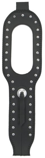 Mustang 91-03 Harley Dyna Tank Bib w/Studs - Black thumbnail 1