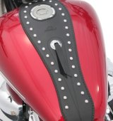 Mustang 07-17 Yamaha V-Star 1200, V-Star 1300 Tourer, V-Star 1300 Deluxe Tank Bib w/Studs- Black thumbnail 1
