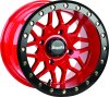 DragonFire Racing Typhon Wheel 15X10 4/156 5+5 +0 Machined Red thumbnail 1