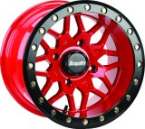 DragonFire Racing Typhon Wheel 15X10 4/156 5+5 +0 Machined Red thumbnail 2