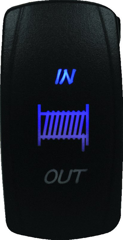DragonFire Racing Lighted Switch Winch In/Out Blue thumbnail 1