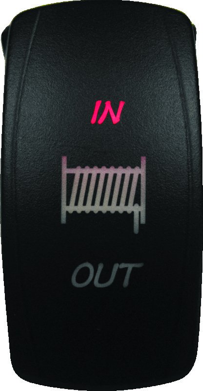 DragonFire Racing Lighted Switch Winch In/Out Red thumbnail 1