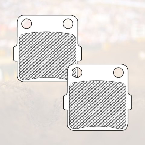 Renthal 86+ Honda CR/ CRF / TRX/ 88+ Kawasaki KX/ KFX / 87-13 Yamaha Frt/ Rr Works Brake Pads thumbnail 1