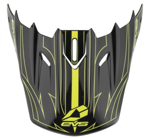 EVS T5 Pinner Visor - Black/Hiviz Yellow