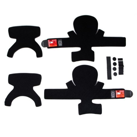 EVS Axis Liner Kit Pair (2 Liners/Velcro) Black - Large thumbnail 1