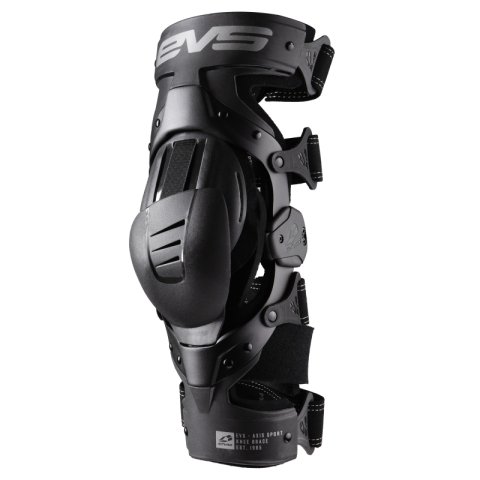 EVS Axis Sport Knee Brace Black/Black/Grey - Medium/Left thumbnail 1