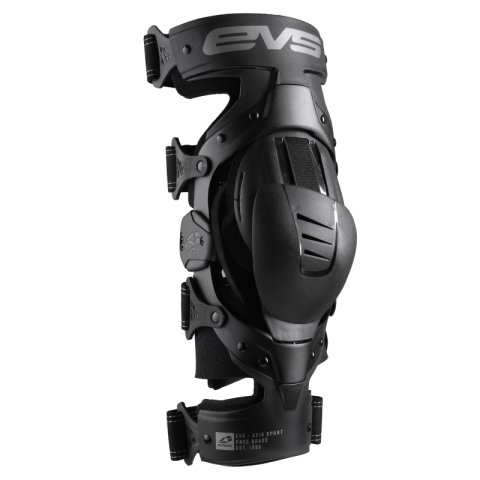 EVS Axis Sport Knee Brace Black/Black/Grey - Medium/Right thumbnail 1