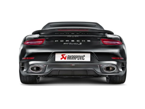 Akrapovic 14-15 Porsche 911 Turbo/Turbo S (991) Slip-On Line (Titanium) w/ Carbon Titanium Tips thumbnail 3