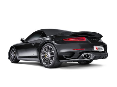 Akrapovic 14-15 Porsche 911 Turbo/Turbo S (991) Slip-On Line (Titanium) w/ Carbon Titanium Tips thumbnail 6
