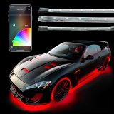XK Glow Slim Tube Million Color XCHROME Smartphone App Controlled Undercar Kit 8x24In thumbnail 1