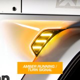 XK Glow Amber Jeep Air Vent Light w/ Turn Signal & Running Light thumbnail 2