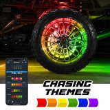 XK Glow XKmax 16.5in LED Ultra 3-Row Wheel Ring Light Kit w/ RGBW Color Chasing thumbnail 1