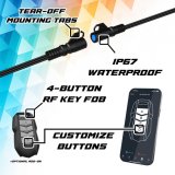 XK Glow XKmax 16.5in LED Ultra 3-Row Wheel Ring Light Kit w/ RGBW Color Chasing thumbnail 5