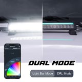 XK Glow XKmax 10in Offroad Light Bar w/ RGBW Chasing DRL & App Control thumbnail 2