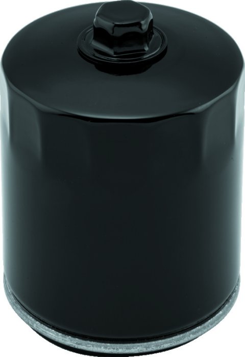 Twin Power Twin Cam and M8 Black Oil Filter With Nut Replaces H-D 63798-99 with Backflow Valve thumbnail 1