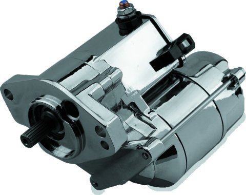 Twin Power 89-06 Big Twin Exc 06 Dyna 1.4 Kw Starter Chrome Rpls H-D 31522-89A 31553-90 31533-94B thumbnail 1