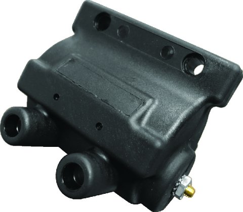 Twin Power 85-99 Big Twin 85-03 XL Exc EFI Power Ignition Coil Black Replaces H-D 31614-83A